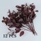 12-Pack 20" Artificial Eucalyptus Stems – Silk & Plastic Faux Greenery with Leaves and Berries for Wedding, Party, Home Décor, Centerpieces, and Floral Arrangements (Burgundy)